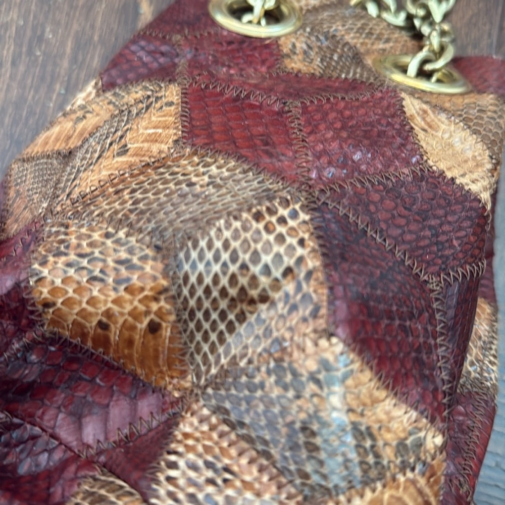 Delphine Delafon Patchwork Python Bucket Bag - image 7